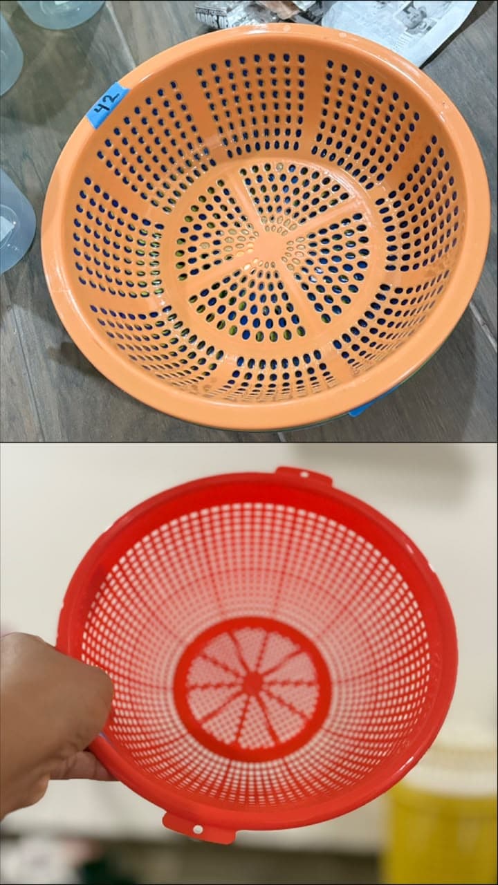 Colador gde $42 y chico 25